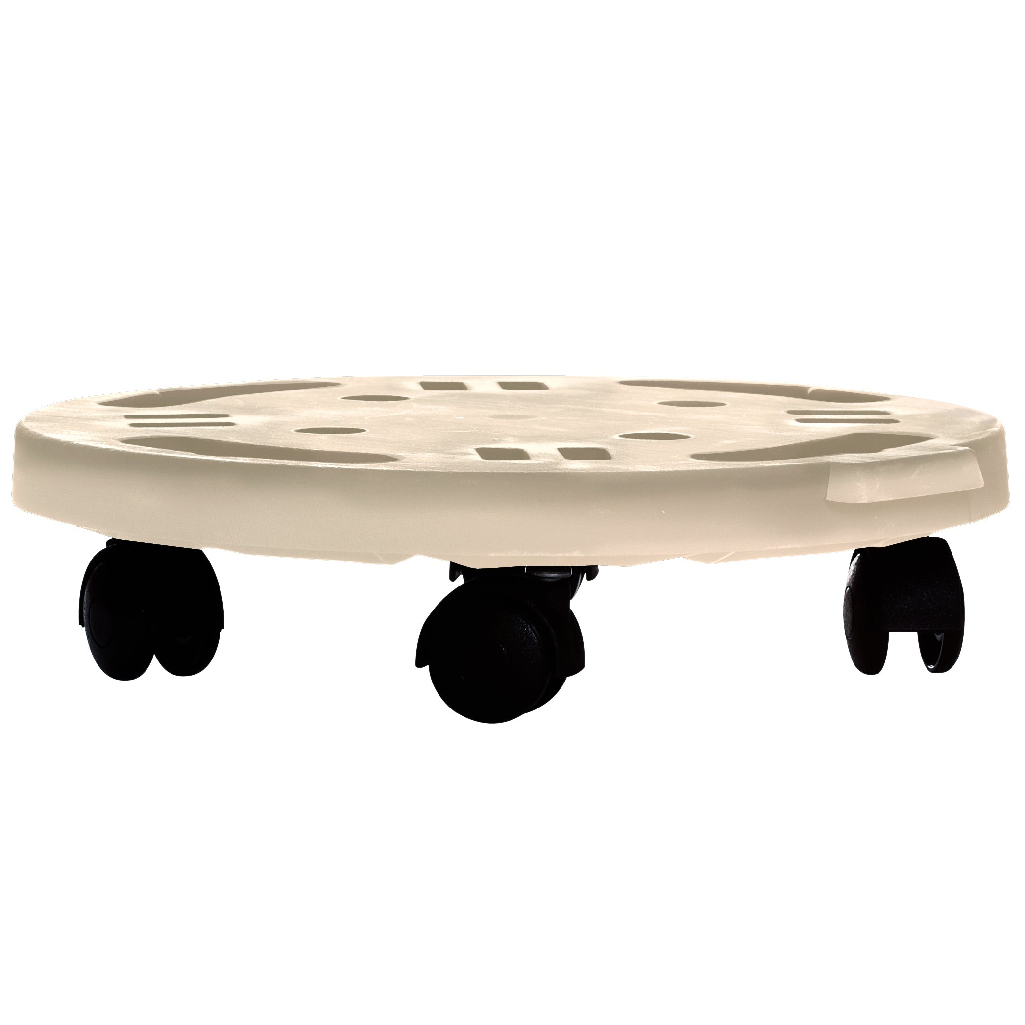 PEDANA C/RUOTE DOLLY HOME D 30 CM ECRU- 1,0 pz