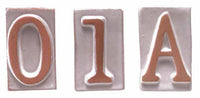 NUMERO CIVICO 2 IN TERRACOTTA 5X9 CM- 10,0 pz