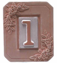 PORTANUMERO IN TERRACOTTA 1 POSTO 13X16 CM- 5,0 pz