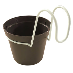 CONF. 6 VASETTI DIAM.CM.10 C/AGGANCI TORTORA- 1,0 confezione