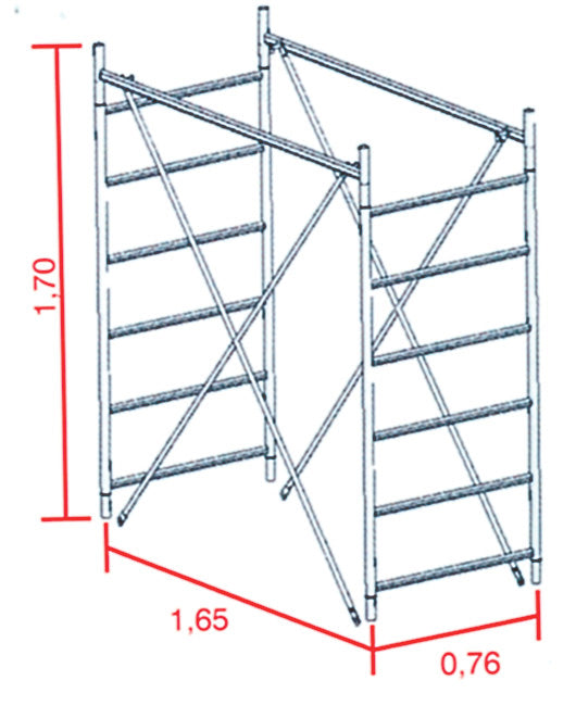 ALZATA TORRE GRIM 170 CM- 1,0 pz