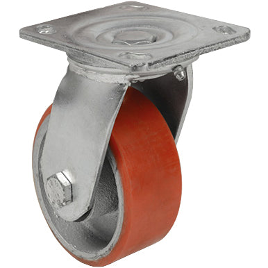 RUOTA POLIURETANO D  75X32 MM PIASTRA GIREV EXP- 1,0 pz