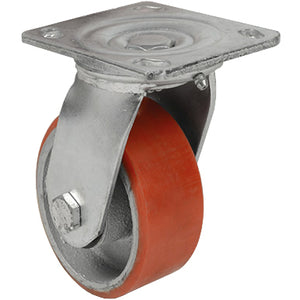 RUOTA POLIURETANO D 100X32 MM PIASTRA GIREV EXP- 1,0 pz