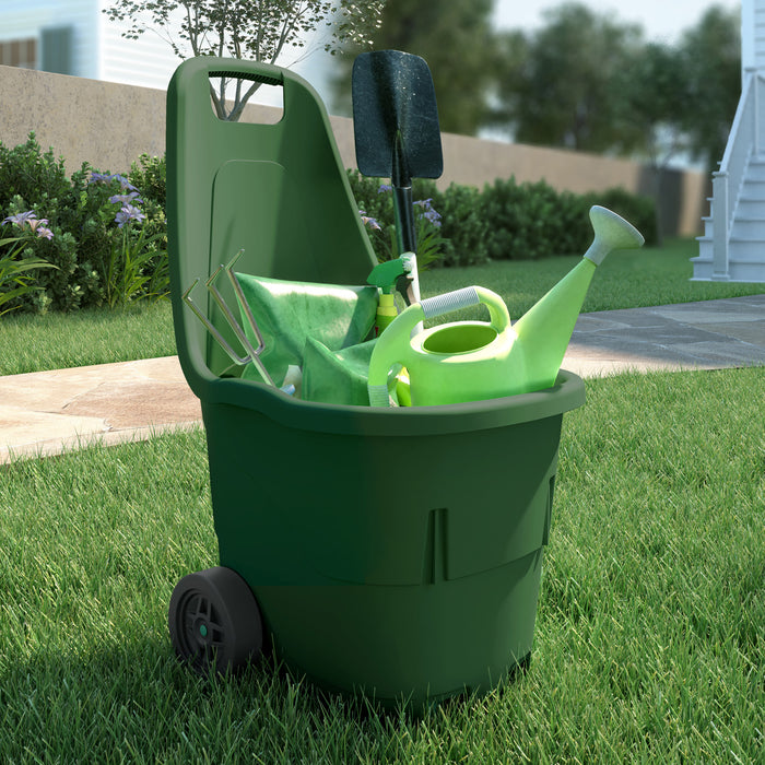 CARRELLO GARDEN IN RESINA A 2 RUOTE- 1,0 pz