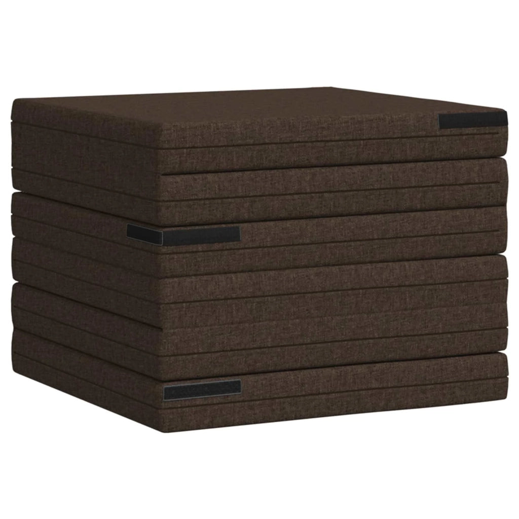 Divano Letto Pieghevole 140 x 67 x 15 cm Tortora 900272