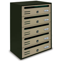 CASSETTA POSTALE ALUBOX CUBO/R 5 38,5X25X53 SABBIA- 1,0 pz