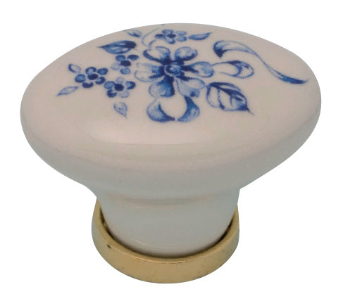 POMOLO PORCELLANA OVALE C/BASE F/ 7 24X34X25 MM- 25,0 pz