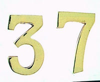 NUMERO CIVICO 1 IN OTTONE 100 MM- 15,0 pz