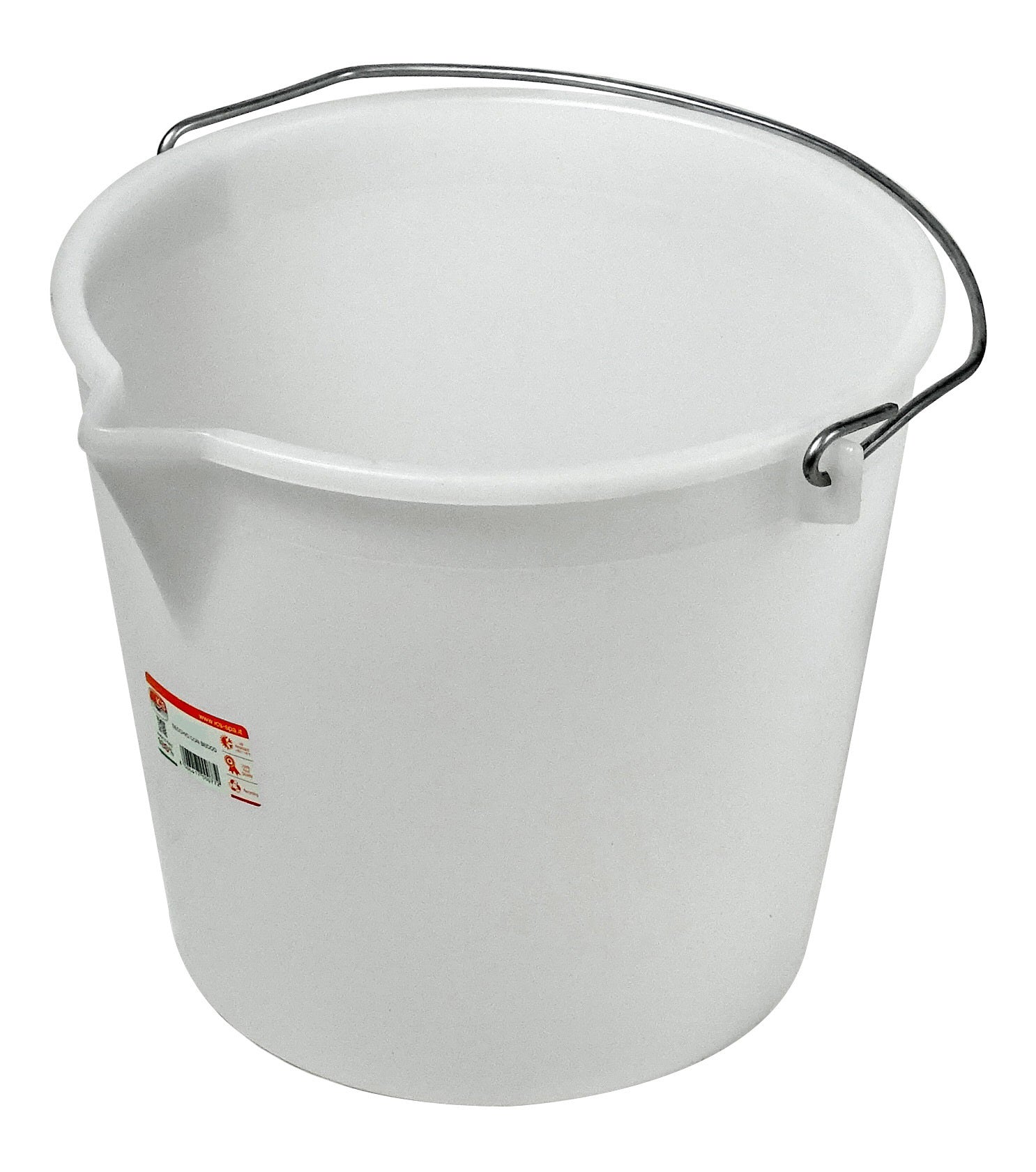 SECCHIO ALIMENTARE C/BECCO 17 L BIANCO- I.C.S.- 10,0 pz