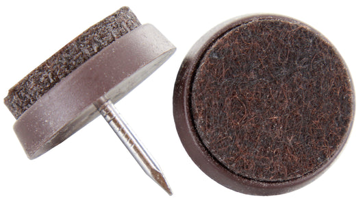 SOTTOSEDIA FELTRO CON CHIODO D 22 MM MARRONE- 100,0 pz
