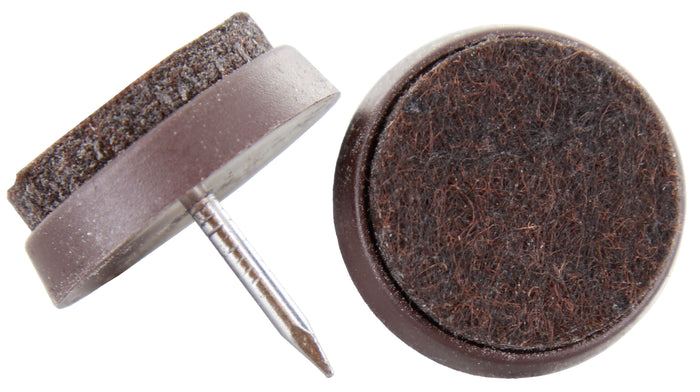 SOTTOSEDIA FELTRO CON CHIODO D 22 MM MARRONE- 100,0 pz