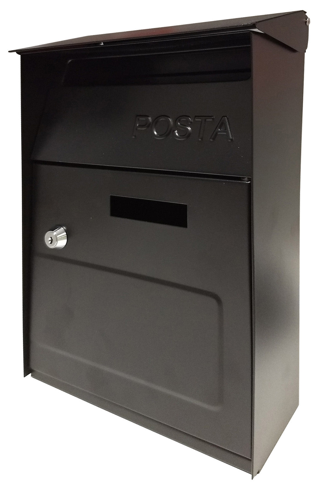 CASSETTA POSTALE ACCIAIO 21X9X32,5 CM ESTERNO NERO- CHINA JIANGSU SAINTY- 1,0 pz