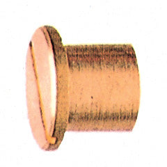 TESTINA CIECA 6MA OTTONE LUCIDO*- 100,0 pz