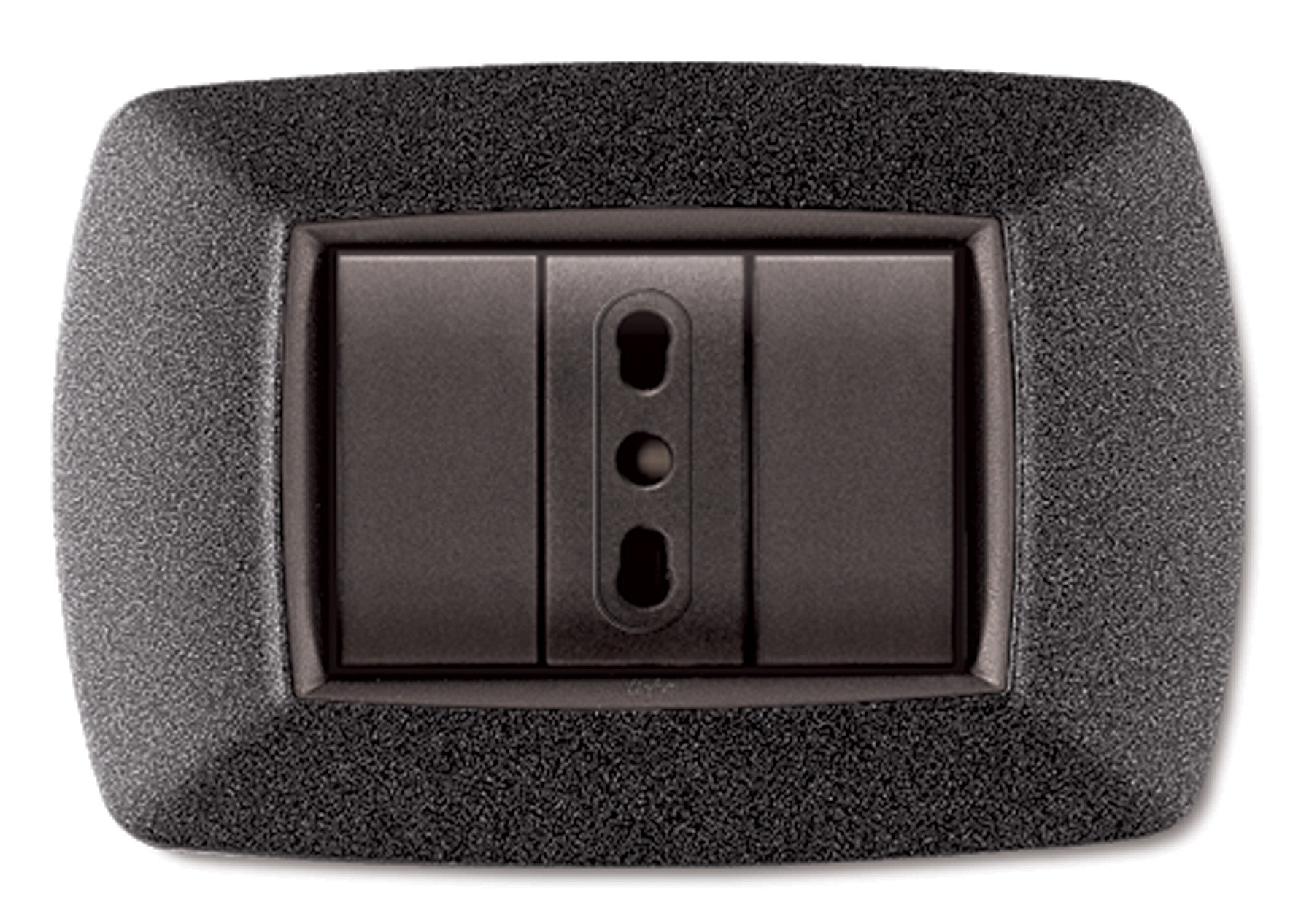 PLACCA LIFE LIVING PLAST GRIGIO NOTTE VULCAN 3P- ELETTROCANALI- 10,0 pz