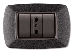 PLACCA LIFE LIVING PLAST GRIGIO NOTTE VULCAN 3P- ELETTROCANALI- 10,0 pz