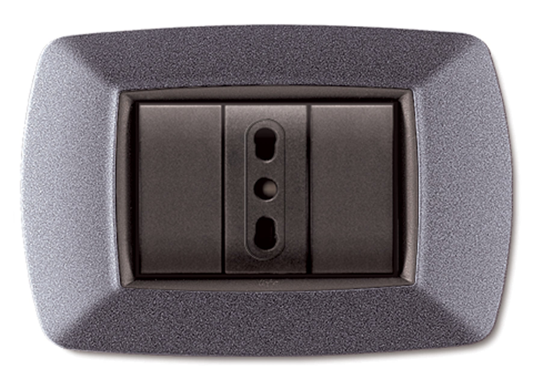 PLACCA LIFE LIVING PLAST GRIGIO CHIARO VULCAN 3P- ELETTROCANALI- 10,0 pz