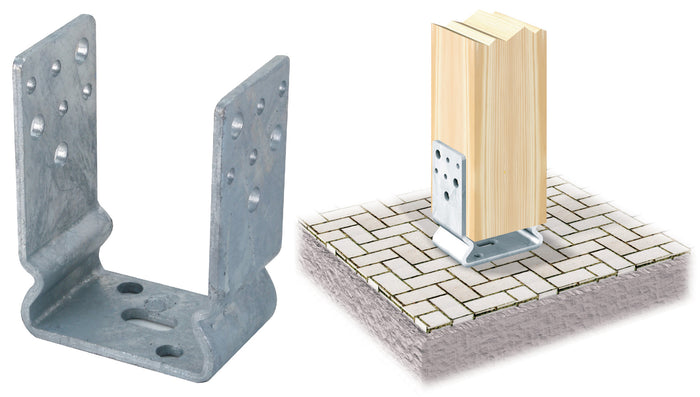 PIASTRA 791 SUPPORTO ANCOR U ZINC FUOCO 60X 71 MM- ALDEGHI LUIGI SPA- 1,0 pz