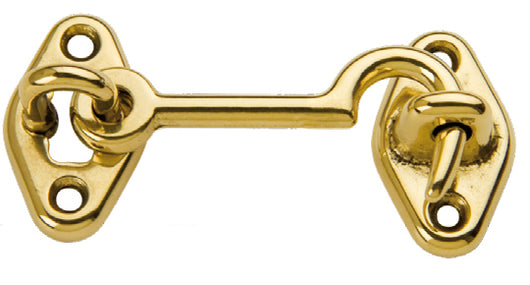 GANCIO FERMAFINESTRA OTTONE LUCIDO  60 MM**- 25,0 pz