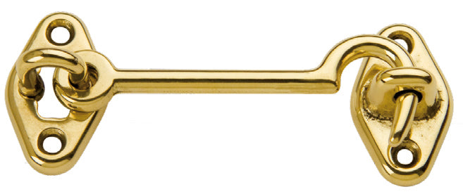 GANCIO FERMAFINESTRA OTTONE LUCIDO  80 MM**- 25,0 pz