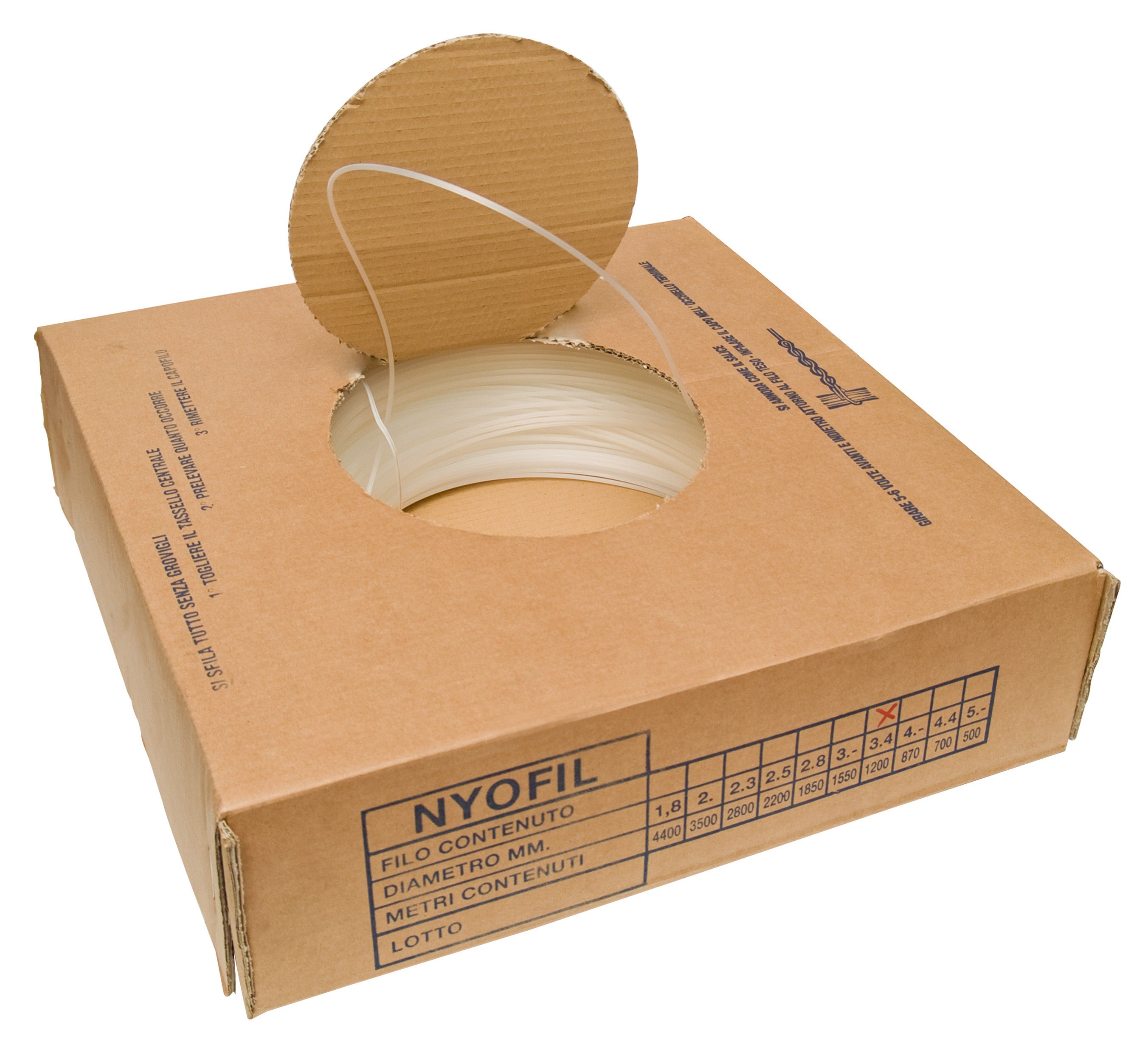 FILO STENDIBIANCHERIA NYOFIL NYLON SPECIAL D 4 MM- AGP- 12,0 kg