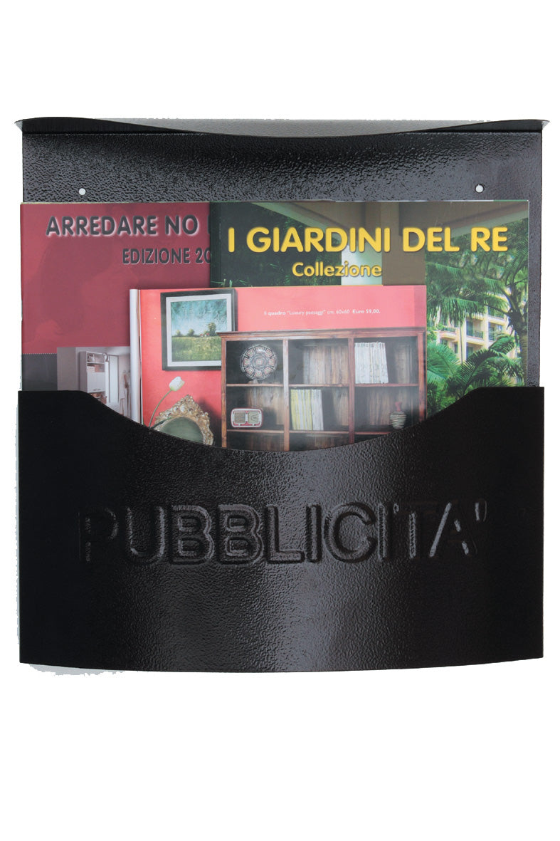 PORTA PUBBLICITA IN LAMIERA C/TETTO TIPO MARSUPIO- 5,0 pz