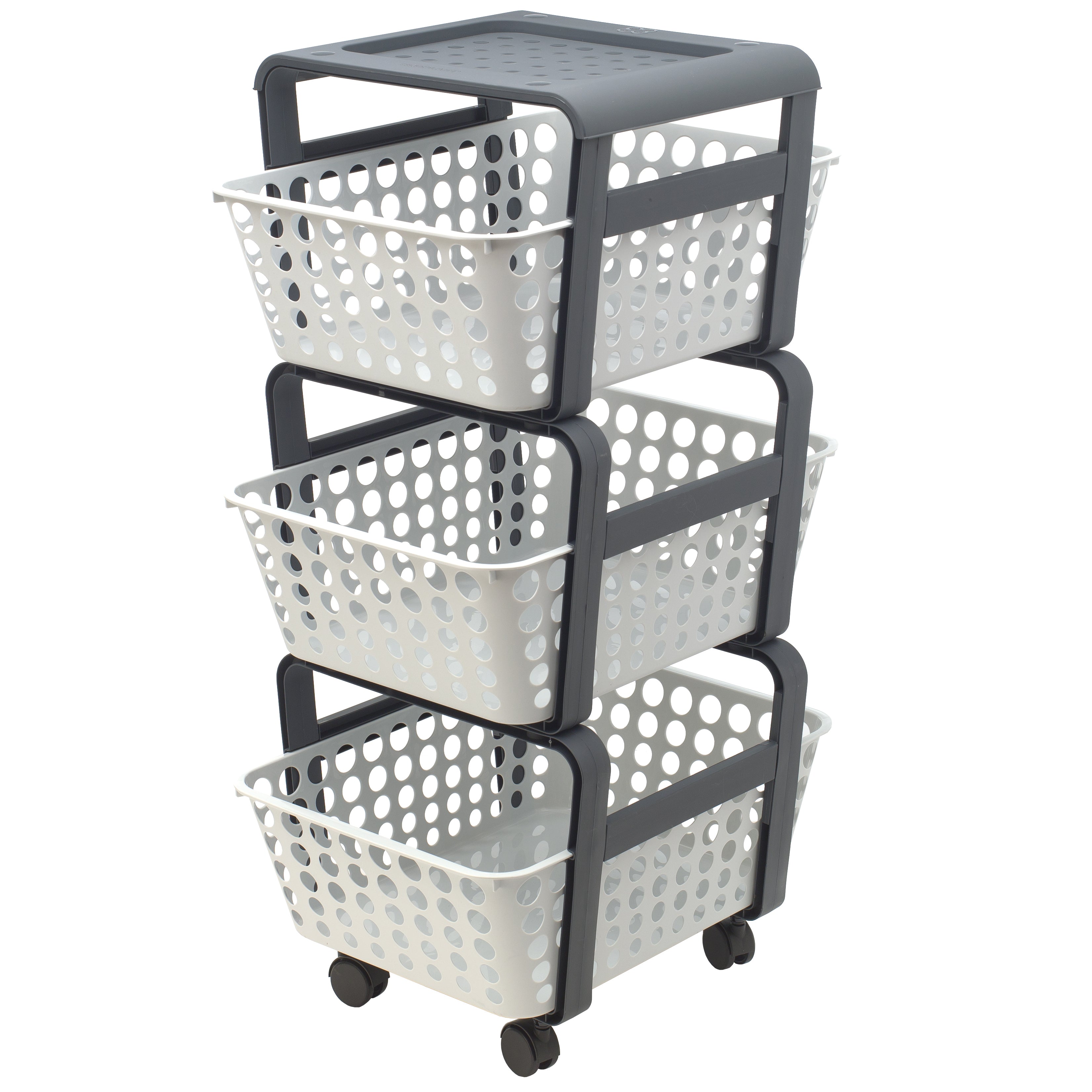 CARRELLO DA CUCINA MODULA A 3 CESTE C/RUOTE- 4,0 pz