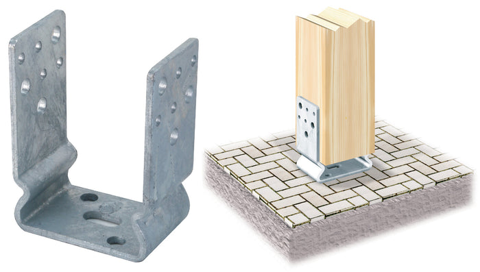 PIASTRA 791 SUPPORTO ANCOR U ZINC FUOCO 60X 81 MM- ALDEGHI LUIGI SPA- 1,0 pz