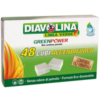 ACCENDIFUOCO  48 CUBI DIAVOLINA GREEN POWER 15335- 24,0 pz