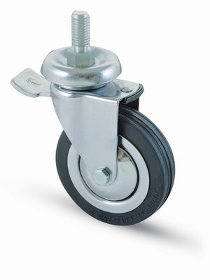 RUOTA CARRELLO D  80 MM 155/BIS-B PERNO 12MA FRENO- AVO- 1,0 pz