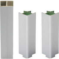 KIT ZOCCOLATURA PER CUCINA PVC H 10 CM ALLUMINIO- 1,0 confezione