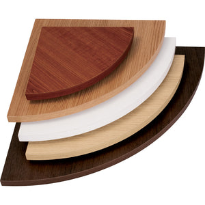 MENSOLA ANGOLO SQUADRATA NOCE 25X25X1,8 CM- 5,0 pz