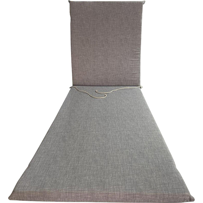CUSCINO GARDEN GRIGIO LETTINO H.4,5 CM.190X60- 4,0 pz