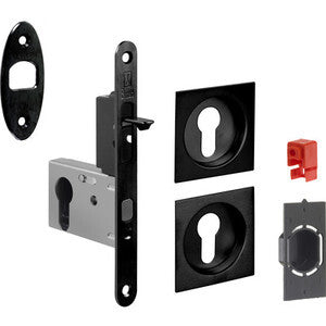 KIT PORTA SCORR NICCHIA QUADRA YALE EASY G500T NERO- 1,0 pz