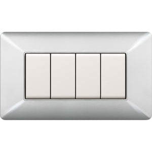 PLACCA EASY MATIX ALLUMINIO CHIARO 4P- 1,0 pz