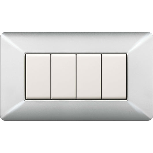 PLACCA EASY MATIX ALLUMINIO CHIARO 4P- 1,0 pz