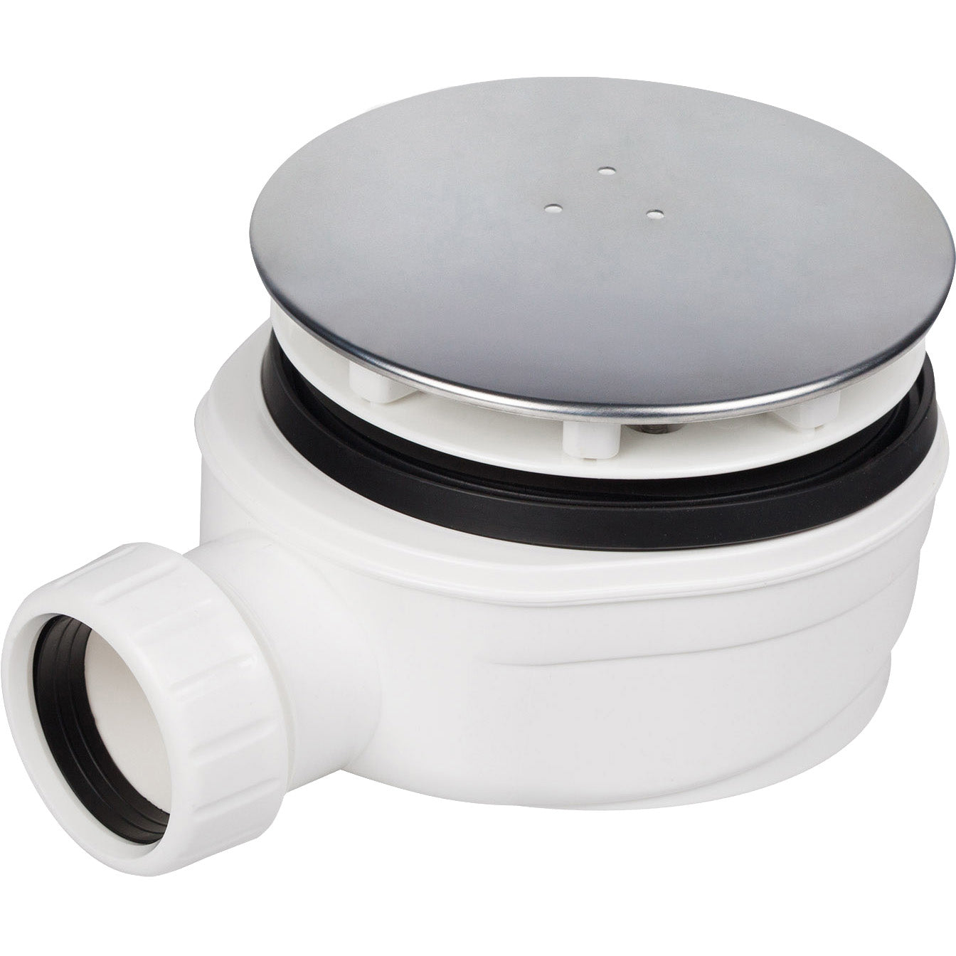 PILETTA DOCCIA RIBASSATA D. 90 CON COPERCHIO INOX 120 MM- 1,0 pz