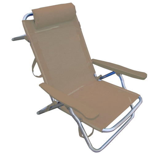 C SPIAGGINA RECLINABILE IN ALLUMINIO TORTORA- 2,0 pz