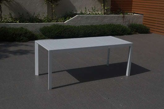 TAVOLO RETTANG ALLUM BCO ESTENS 127/180X77X71 CM- 1,0 pz