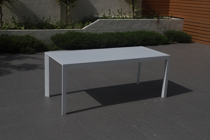 TAVOLO RETTANG ALLUM BCO ESTENS 127/180X77X71 CM- 1,0 pz