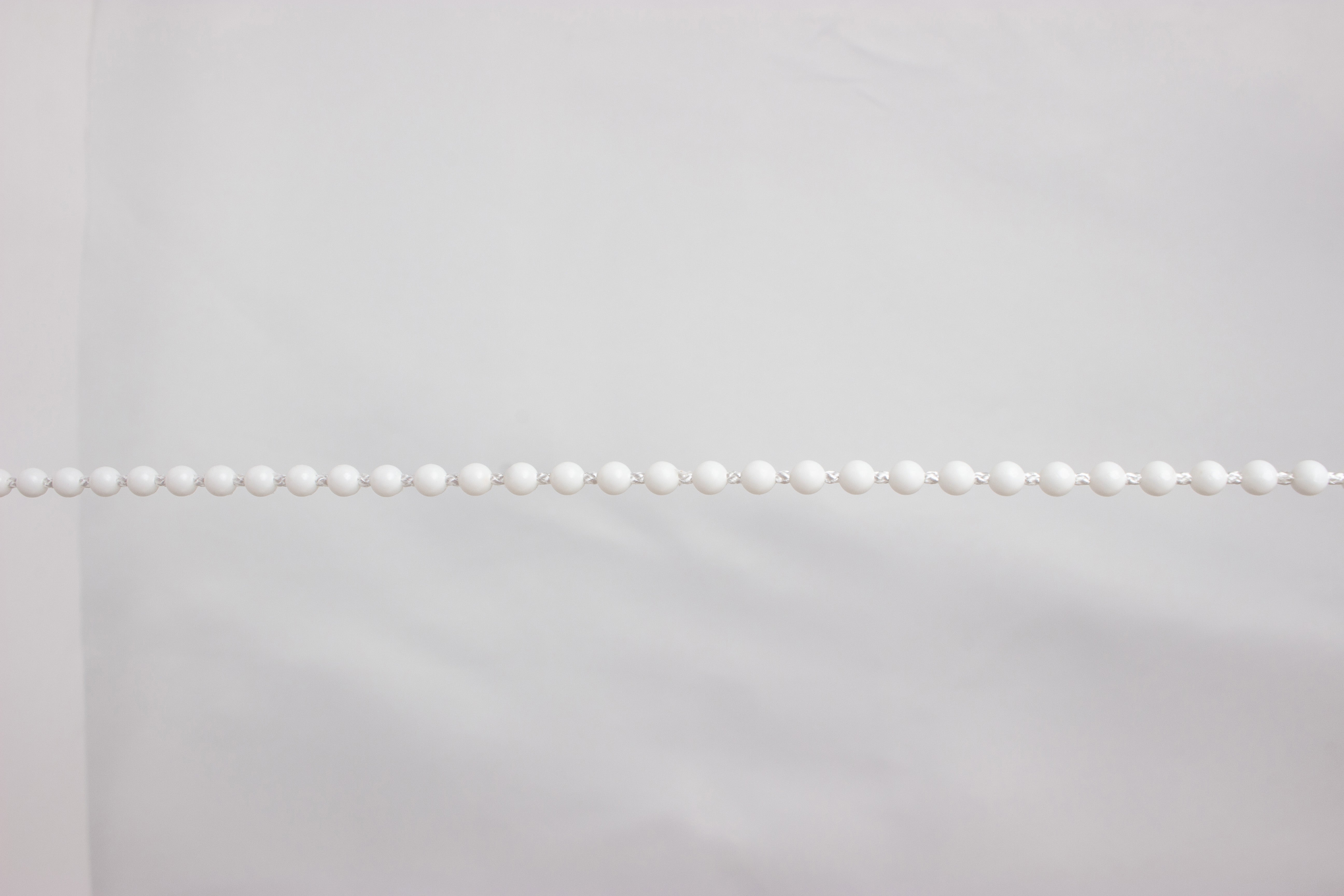 CATENA A PERLINE BIANCO 4,5 MM (2,5 M)- 1,0 pz