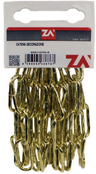 CATENA MAGLIA LUNGA RITORTA 2,5 MM 2,5 M BRONZ- 1,0 pz