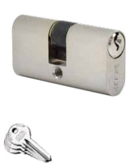 WALLY 64-01NI CILINDRO OVALE 54 MM NICHEL- 10,0 pz