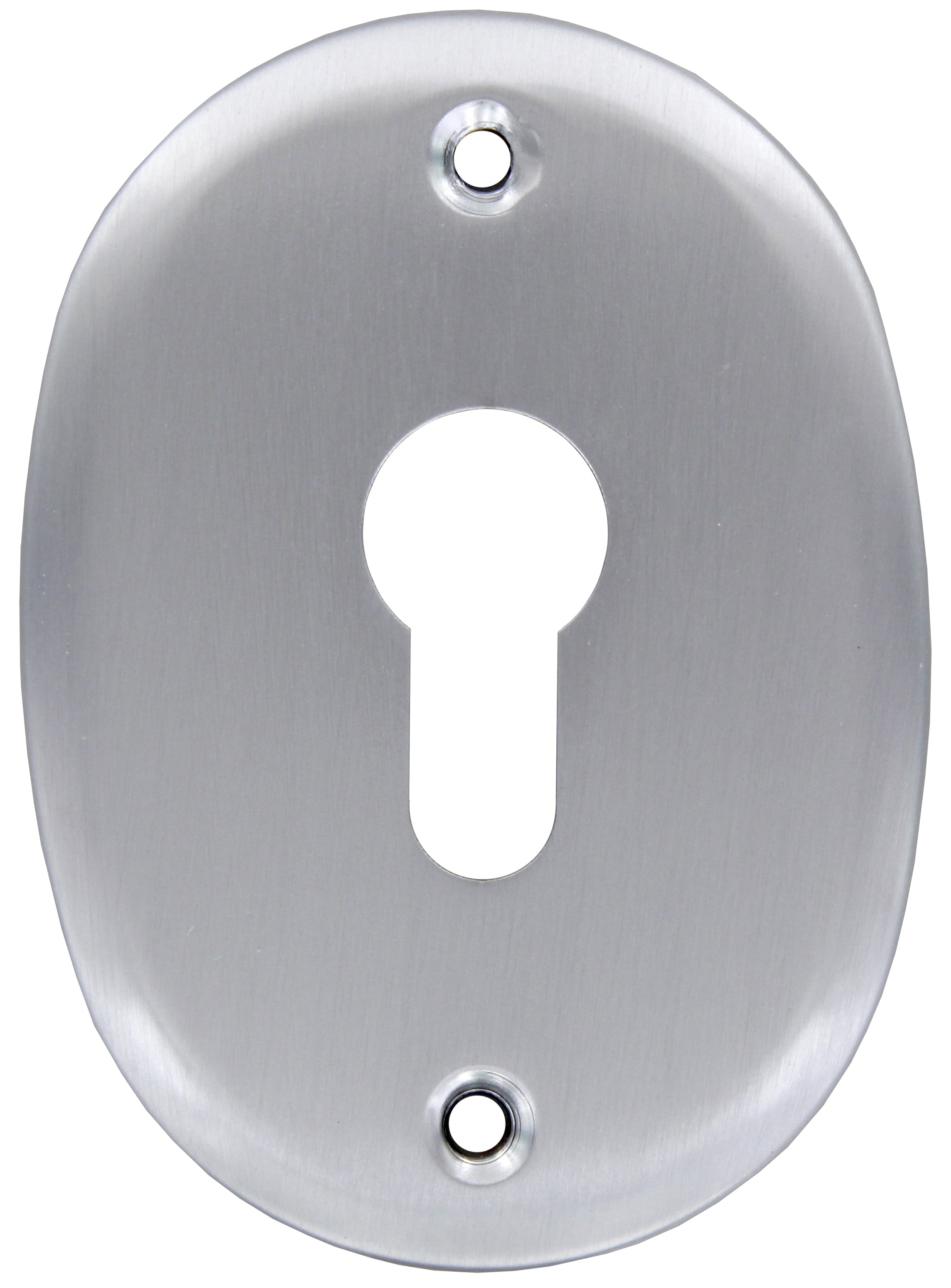 BL BOCCHETTA PROFILO EUROPEO C/FORI CROMO SATIN- METAL STYLE- 1,0 blister