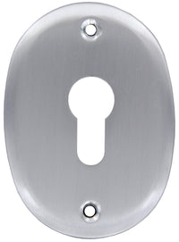 BL BOCCHETTA PROFILO EUROPEO C/FORI CROMO SATIN- METAL STYLE- 1,0 blister