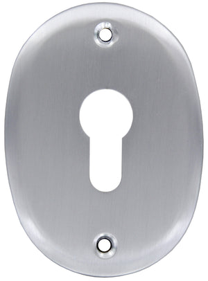 BL BOCCHETTA PROFILO EUROPEO C/FORI CROMO SATIN- METAL STYLE- 1,0 blister