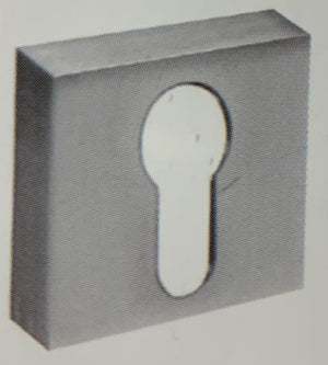 BOCCHETTA QUADRATA PROFILO EUROPEO CROMO- 2,0 pz