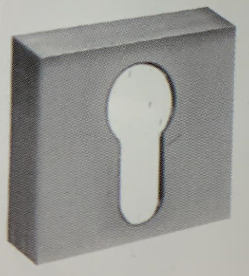 BOCCHETTA QUADRATA PROFILO EUROPEO CROMO- 2,0 pz