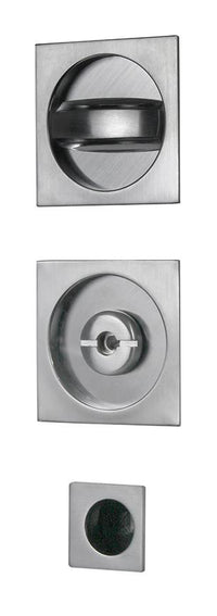 KIT MANIGLIE QUADRO PORTE SCORREVOLI C/NOTT CROMO- 1,0 pz