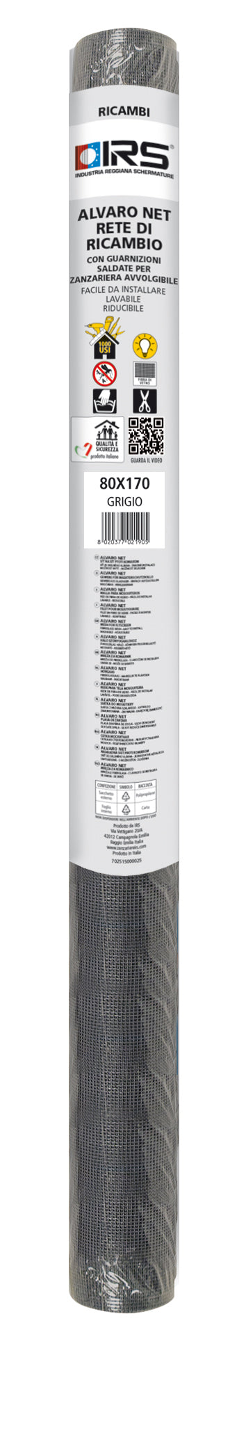 RETE RICAMB ZANZARIERA IRS OPERA SOTT VERT  80X160- 1,0 pz