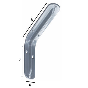 REGGIMENSOLA ACCIAIO 2522 BIANCO 350 MM- 10,0 pz